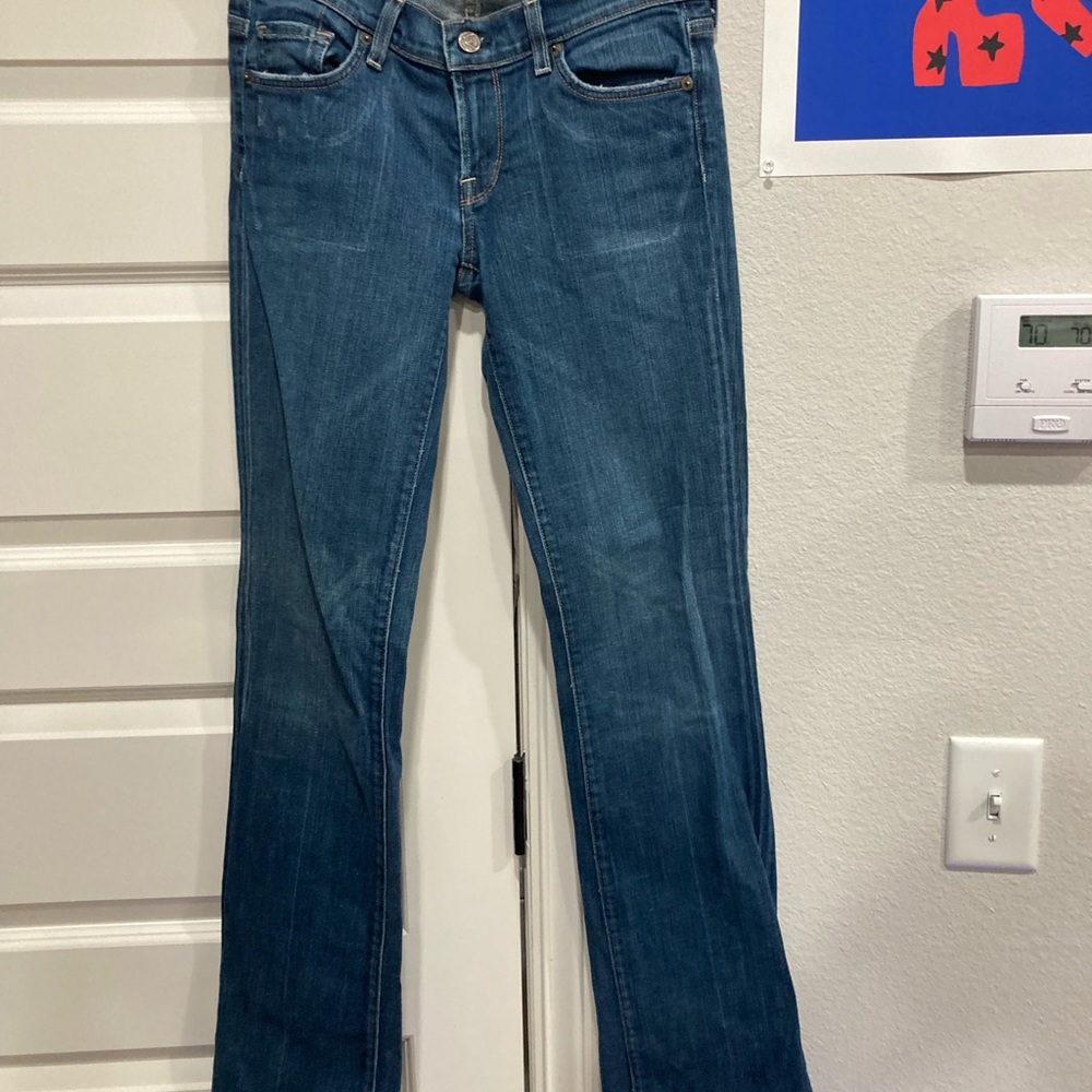 Citizens Of Humanity Blue Boot Cut Jeans